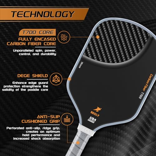 Recly Pickleball Paddles, Carbon Fiber Pickleball Paddle - Brand New