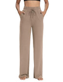 Sarin Mathews Womens Yoga Sweatpants Wide Leg High Waisted Lounge Pajamas Pants - Brand New