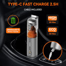 GENERIC POCKET CAR VACUUM, CORDLESS 50 MINS RUNTIME, 17000PA, 2.5H, M3 - SILVER - Like New