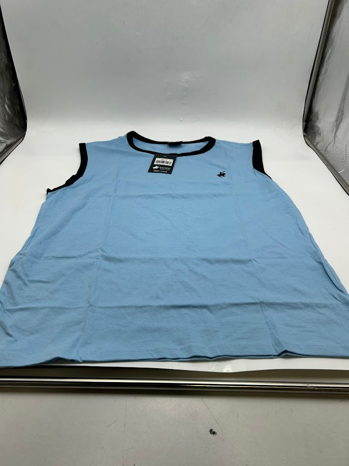 PACIFIC POLO CLUB MEN' SHORT SLEEVE T-SHIRT - SIZE: MEN XL - BLUE SKY - Brand New