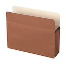 OFFICE DEPOT STANDARD FILE POCKET, 3-1/2" EXPANSION, LETTER SIZE, 5 PACK - BROWN - Brand New