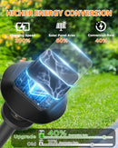 ALEPOD SOLAR PATHWAY LIGHTS OUTDOOR 10 PACK SOLAR POWERED GARDEN LIGHT-BLACK - Like New