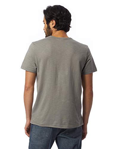 HANES ALTERNATIVE MEN'S SLUB KEEPER TEE WASHED GRAY M - ELEPHANT GRAY - Like New