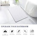 KOOTETA STONE BATH MAT DIATOMACEOUS EARTH SHOWER MAT NON-SLIP SBM-BL-W - WHITE - Like New