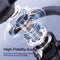 PURPODS OPEN EAR HEADPHONES SPORTS CLEAR CALLS NOISE REDUCTION - BLACK - Like New
