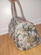LUCAS TRAVEL BAG TAPRESTRY, 15", FLORAL DRAWINGS, PLANTS - GRAY - Like New