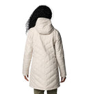 WL0011 COLUMBIA WOMEN'S HEAVENLY LONG HOODED JACKET DARK STONE Size 2XL - Brand New