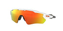 OAKLEY RADAR EV PATH SHIELD POLISHED WHITE FRAME, FIRE IRIDIUM LENSES - Like New