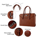 MOSISO 17 inch Women Laptop Tote Bag with Shockproof Compartment - Brown - Brand New