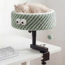 NIUZYRO CAT DESK BED HEIGHT ADJUSTABLE 360° ROTATING DESK MOUNTED - GREEN - Like New