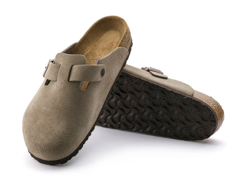 BIRKENSTOCK MEN'S BOSTON SOFT FOOTBED CLOG - SIZE: MEN 11 - TAUPE - Like New