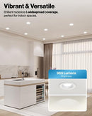 Sunco Lighting 10 Pack 5/6 LED Recessed Downlight Baffle Trim Dimmable 13W-75W - Like New