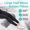 AllSett Health Large Half Moon Bolster Pillow Lumbar Support ASH852 - Grey Like New