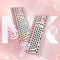 FL ESPORTS MK870 CMMK 87 KEYS RGB MODULAR MECHANICAL KEYBOARD - FROSTED PINK Like New