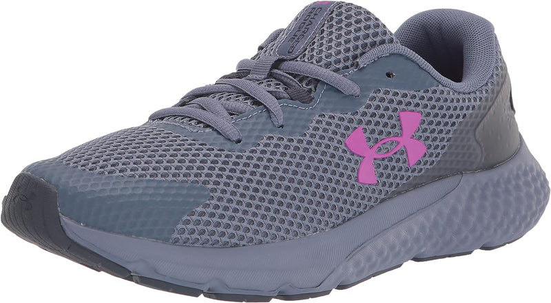 Under Armour Charged Rogue 3 Shoes Size 10.5-Aurora Purple/Tempered Steel/Strobe Like New