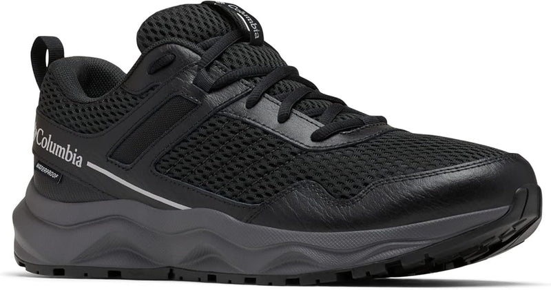 COLUMBIA MEN'S PLATEAU WATERPROOF HIKING SHOE - BLACK/STEAM - 11 - Like New