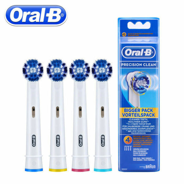 ORAL-B EB20-4 PRECISION CLEAN ELECTRIC TOOTHBRUSH 4 REPLACEABLE BRUSH HEADS - Brand New