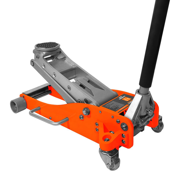 JACK BOSS 3 TON LIGHTWEIGHT ALUMINUM SERVICE JACK WITH DOUBLE - Scratch & Dent