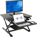 FLEXISPOT Height Adjustable Standing Desk Converter - 27''  - Black - Like New