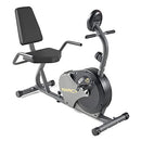Marcy Magnetic Recumbent Bike with Adjustable Resistance and Transport Wheels - Like New