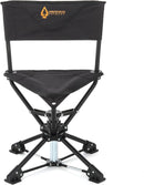 ARROWHEAD OUTDOOR 360° Degree Swivel Hunting Chair Stool Seat - Black - Like New