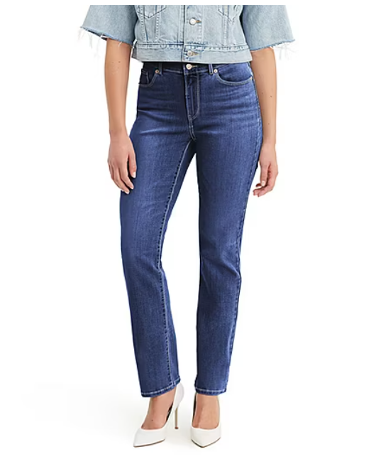LEVI'S® WOMENS MID RISE CLASSIC STRAIGHT JEAN - SIZE: WOMEN 30X30 - COBALT HAZE - Brand New