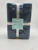 SIMPLI-MAGIC POPCORN TOWEL COLLECTION BATH TOWEL SET OF 4 27X54 - BLUE - Like New