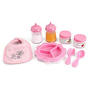 MELISSA & DOUG MINE TO LOVE BABY FOOD & BOTTLE PLAY SET - PINK - Like New