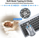 WIRELESS KEYBOARD MOUSE COMBO ULTRA-SLIM DESIGN FULL SIZE QUIET KEYBOARD - GRAY - Like New