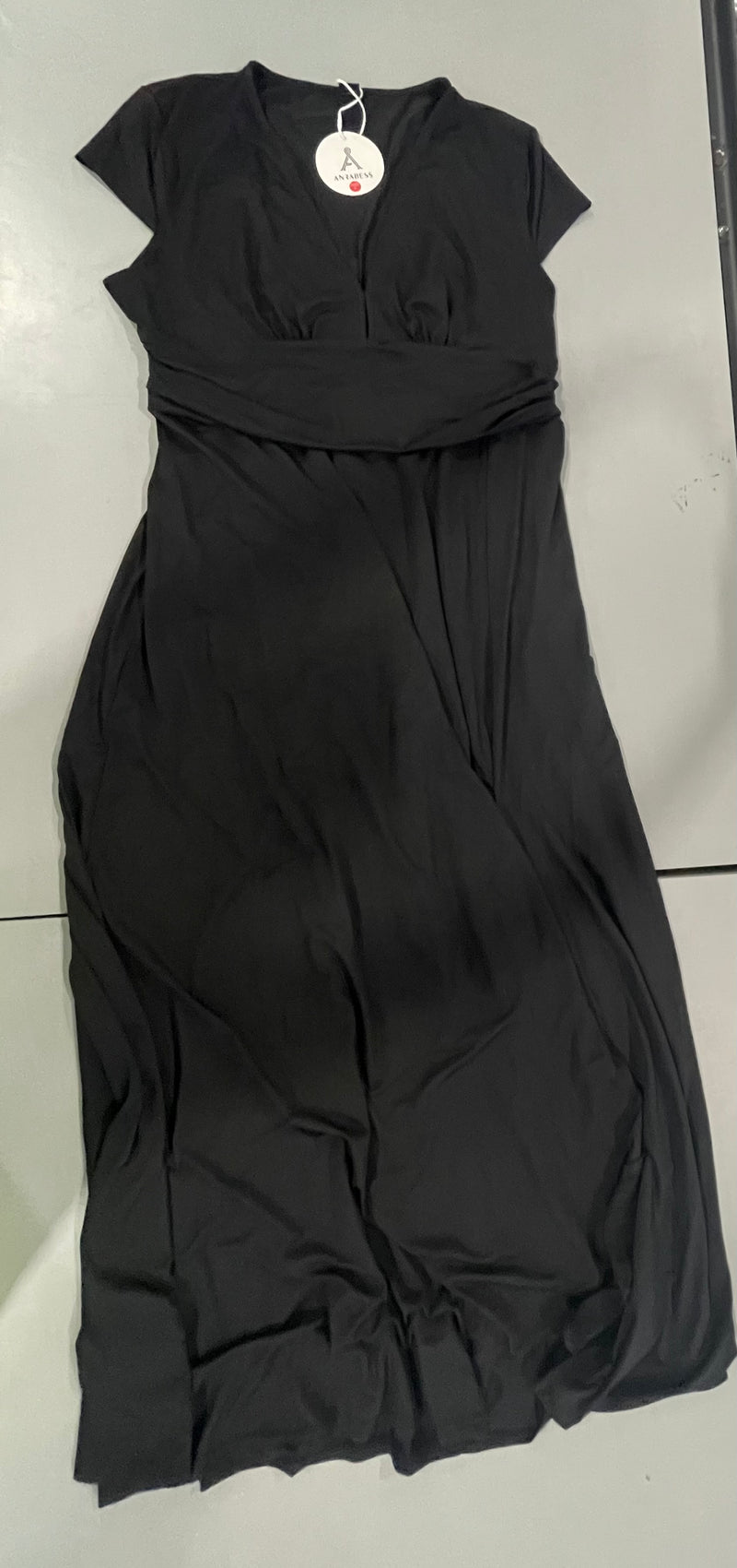 ANRABESS SHORT SLEEVE DRESS - SIZE: WOMEN XL - BLACK - Like New