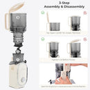 SUSTEAS MP-802K COLD PRESS JUICER, 5.3" FEED CHUTE, 300W, HIGH YIELD, WHITE - Like New