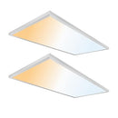 UltraLux 2x4 Surface Mount Slim LED Panel Dimmable 3CCT Matte White 2Pk - Brand New