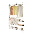 PRINCE HANGER 4 Tier Rack Shelves Heavy Duty One Touch Load 617LBS - Ivory - Like New