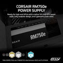 CORSAIR RM750E ATX 3.1 PCIE 5.1 READY FULLY MODULAR 750W POWER SUPPLY - Like New