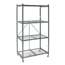 ORIGAMI 4 TIER FOLDING SHELVES STORAGE SHELVING RACK UNIT WITH - Scratch & Dent