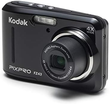 Kodak PIXPRO Friendly Zoom 16MP Digital Camera 4X Zoom 2.7" FZ43-BK - Black Like New