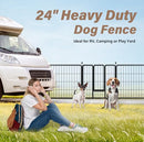 Simple Deluxe Dog Playpen 24" Height 8 Panels Fence Anti-Rust Coating - Black - Brand New