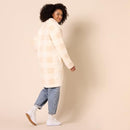 Amazon Essentials Women's Oversized Teddy Sherpa Coat Buffalo Plaid XX-Large - Brand New