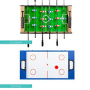 Best Choice Products 4-in-1 Multi Game Table Combination Arcade Set - Natural - Brand New