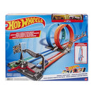 Hot Wheels Double Loop Dash Drag Racing with 2 Vehicles Playset - Brand New
