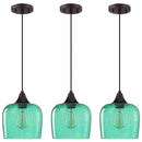 RAINLIGHTING 1 Light Hanging Kitchen Island Light Fixtures 6.1"Glass 3 Pack - Brand New