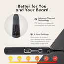ABERLITE EDC - PREMIUM BEARD STRAIGHTENER BRUSH - B550 - GRAY - Like New