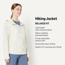 AMAZON ESSENTIALS WOMEN'S WATER REPELLENT HIKING JACKET - SIZE S - LIGHT BEIGE - Brand New