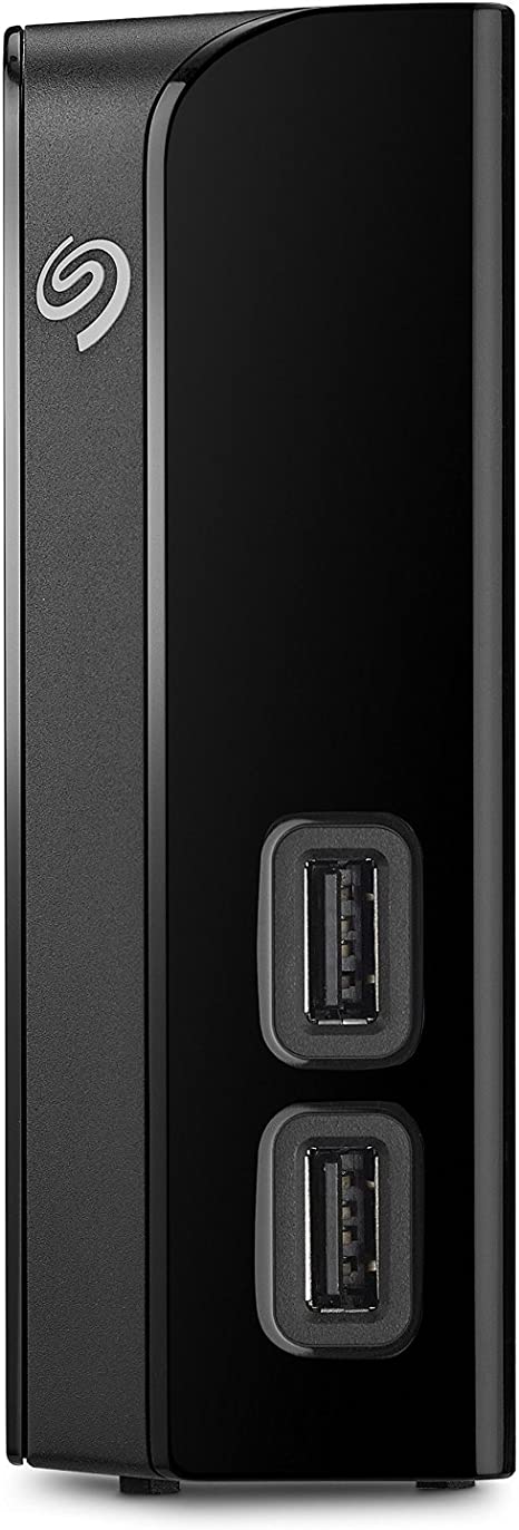 SEAGATE STEL6000600 BACKUP PLUS HUB 6TB EXTERNAL DESKTOP HD STORAGE - BLACK - Like New