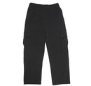 WUHOU MEN'S FLEECE CARGO PANTS W/ 4 POCKETS - SIZE: MEN XL - BLACK - Like New