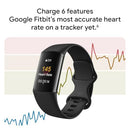 GOOGLE FITBIT CHARGE 6 FITNESS TRACKER - OBSIDIAN/BLACK - Like New