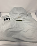 HELLY HANSEN MEN’S CREW HOODED MIDLAYER JACKET 2.0 - SIZE: MEN L - 853 GRAY FOG - Like New
