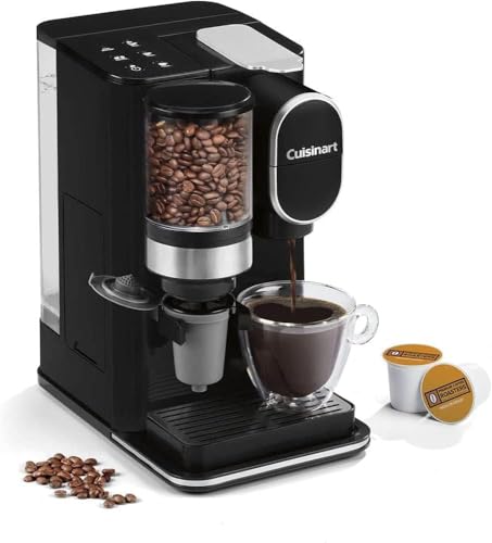 CUISINART SINGLE SERVE COFFEE MAKER + COFFEE GRINDER 48-OUNCE DGB-2 - BLACK - Like New