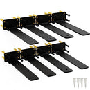 ISOKER 10" SHELF BRACKETS 8 PACK FLOATING SHELF BRACKET 1/5” THICK CARBON STEEL - Brand New