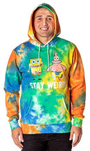 Mad Engine SpongeBob SquarePants Patrick And SpongeBob Stay Weird Hoodie X-Large - Brand New